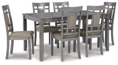 Jayemyer Dining Table and Chairs (Set of 7) Fashion