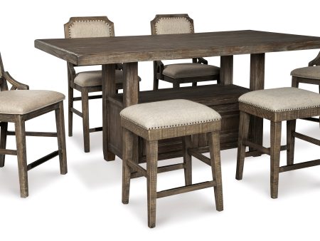 Wyndahl Dining Table and 6 Chairs with Server Discount