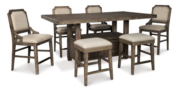 Wyndahl Dining Table and 6 Chairs with Server Discount