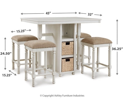 Robbinsdale Counter Height Dining Table and Bar Stools (Set of 5) Supply