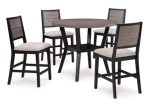 Corloda Counter Height Dining Table and 4 Barstools (Set of 5) For Discount