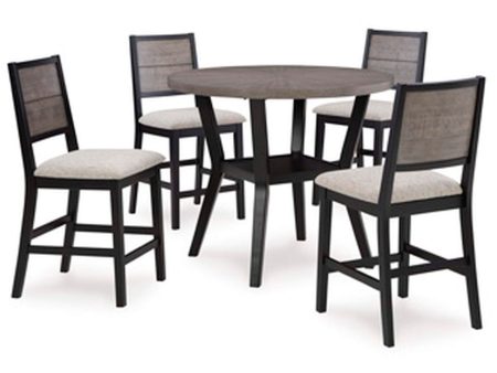 Corloda Counter Height Dining Table and 4 Barstools (Set of 5) For Discount