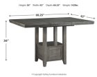 Hallanden Counter Height Dining Extension Table For Cheap