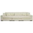 Lindyn Brown Beige XL Sofa Discount