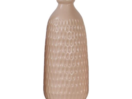 12  Dimpled Vase, Blush For Sale