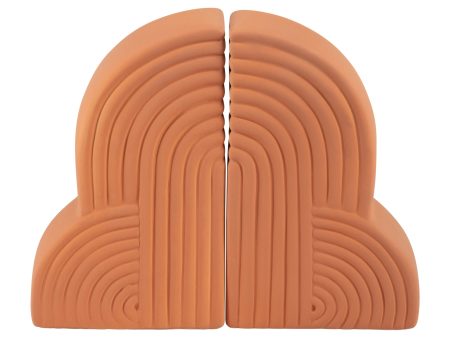 CER, S 2 13X10  ARCHES BOOKENDS, TERRACOTTA Online Sale