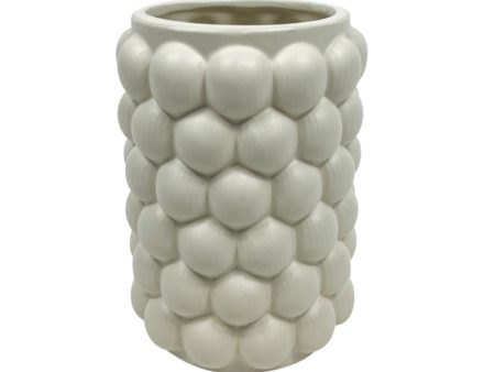 CER, 7  BUBBLE VASE, COTTON For Sale