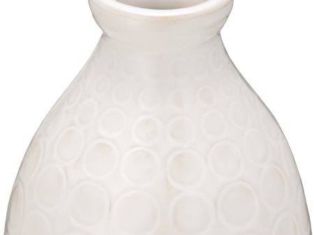 CER, 16  CIRCLES VASE, BEIGE Online now