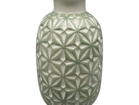 CER, 8  DAISY VASE, DARK SAGE Supply