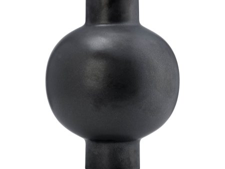 CER, 15 H BUBBLE VASE, BLACK VOLCANIC For Cheap