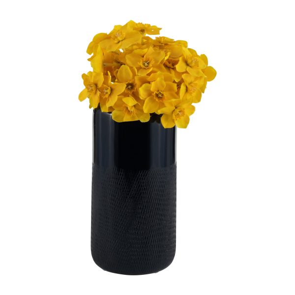 CER, 10 H GROOVED VASE, NAVY BLUE Fashion