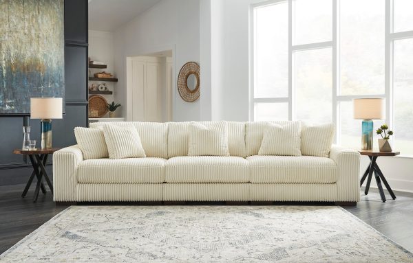 Lindyn Brown Beige XL Sofa Discount