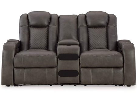 Fyne-Dyme Power Reclining Loveseat With Console Fashion