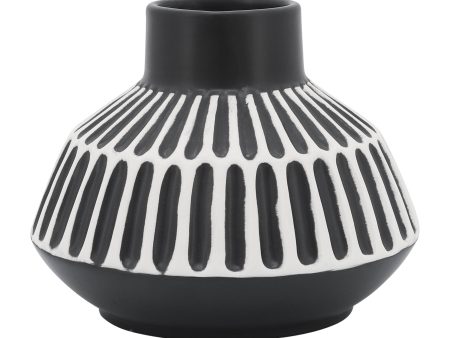 CER, 5 H TRIBAL VASE, BLACK Online