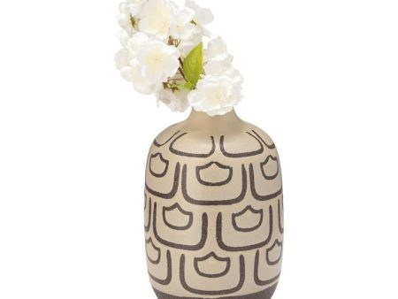 CER, 10 H DECORACTIVE VASE, IRISH CREAM For Sale