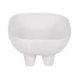 10  Footed Rounded Rectangle Bowl, White Discount