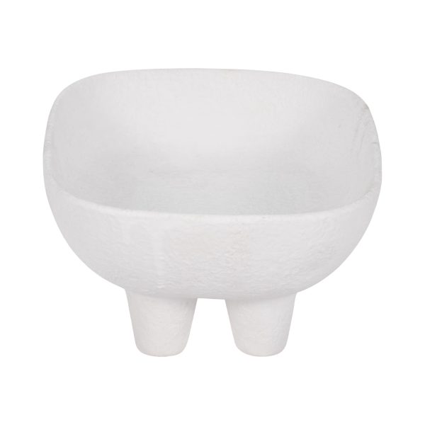 10  Footed Rounded Rectangle Bowl, White Discount