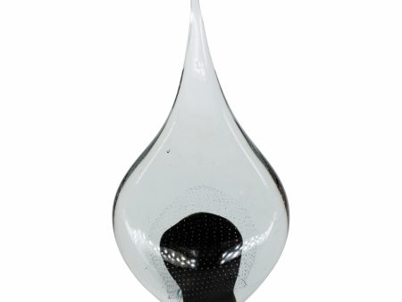 14  MEEDA BLACK CRYSTAL TEAR DROP Online Sale