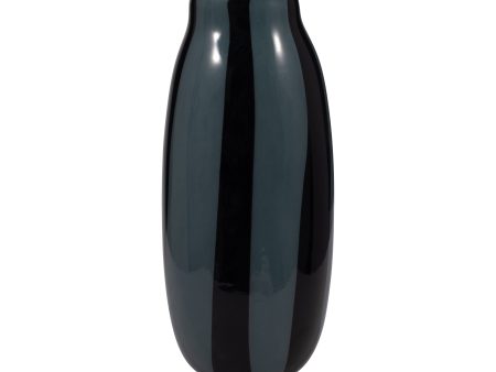 14  CAHAN LARGE BLACK STRIPED VASE Online