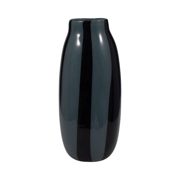 14  CAHAN LARGE BLACK STRIPED VASE Online