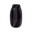 10  CAHAN SMALL BLACK STRIPED VASE on Sale