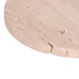 10  Travertine Tray On Wood Ball Feet, Tan Discount