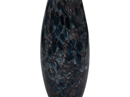 11  AMALDA LARGE BLUE GLASS VASE Online now