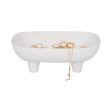 10  Footed Rounded Rectangle Bowl, White Discount