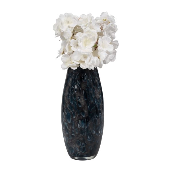 11  AMALDA LARGE BLUE GLASS VASE Online now