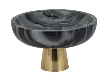 12  Dazey Gray Marble Bowl For Sale