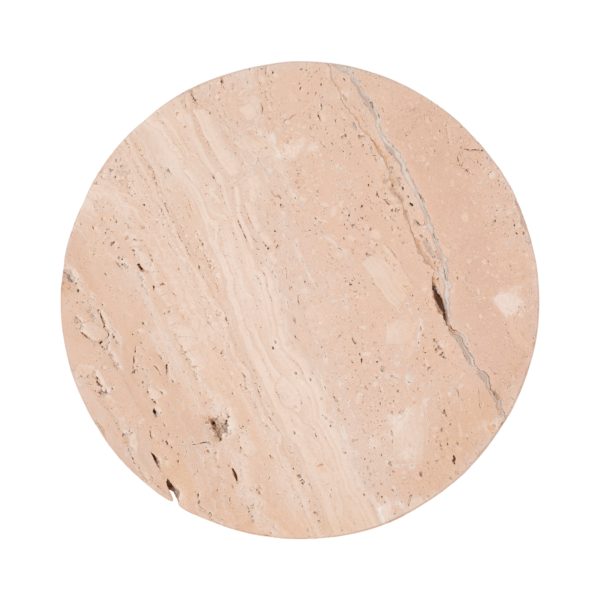 10  Travertine Tray On Wood Ball Feet, Tan Discount