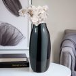 14  CAHAN LARGE BLACK STRIPED VASE Online